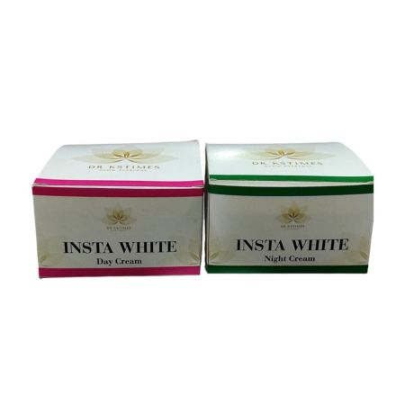 INSTA WHITE Skin Whitening Day & Night Cream For Dark Spots, Pigmentation, SPF Protection For All Skin Types Men & Women (PACK OF 2)